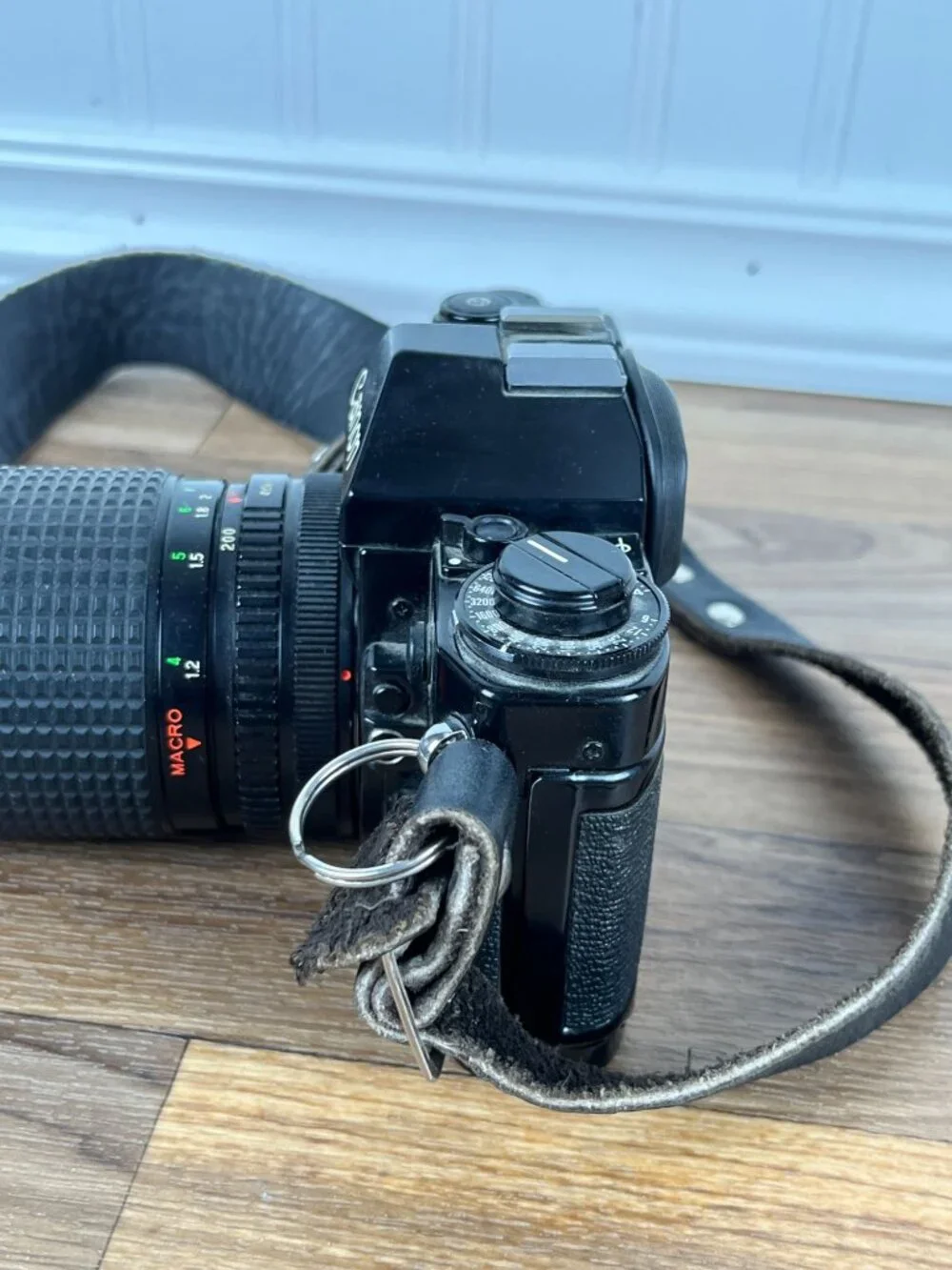 Canon A-1 35mm SLR Film Camera with Zoom Lens 75-200mm Macro 1:4.5